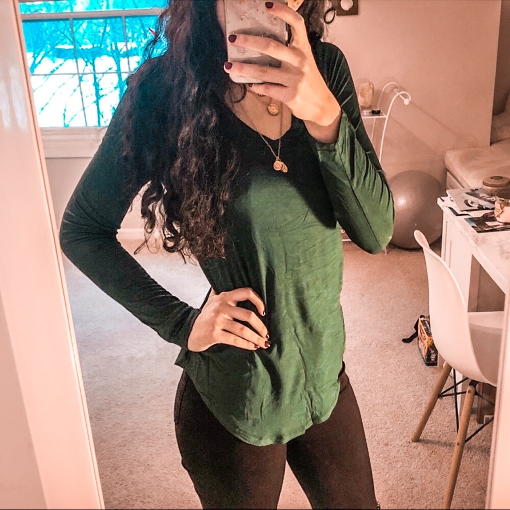 Dark Green Longsleeve Tee